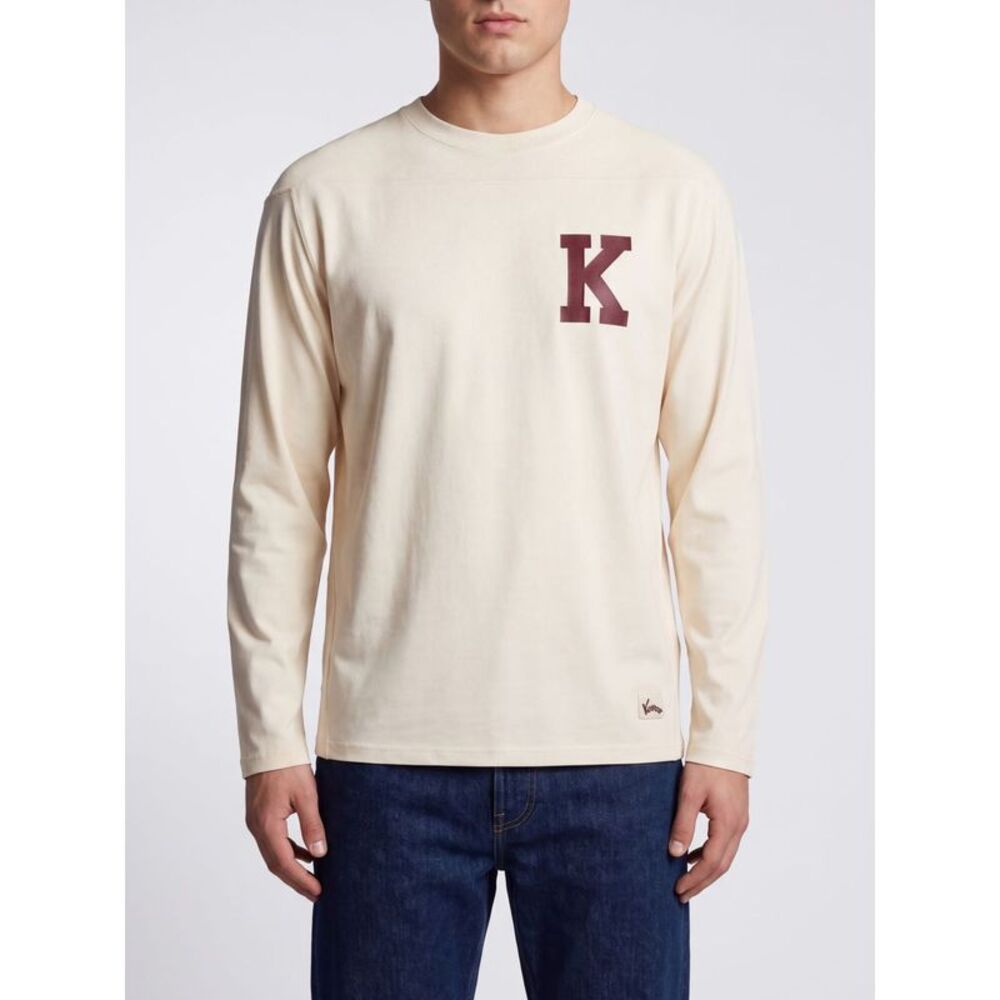 Kenzo Men Kenzo Contrast Logo Long-Sleeve Cotton And Viscose Blend T-Shirt